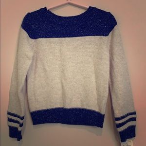 OshKoshBgosh 4girls-blue,oatmeal,&metallic sweater